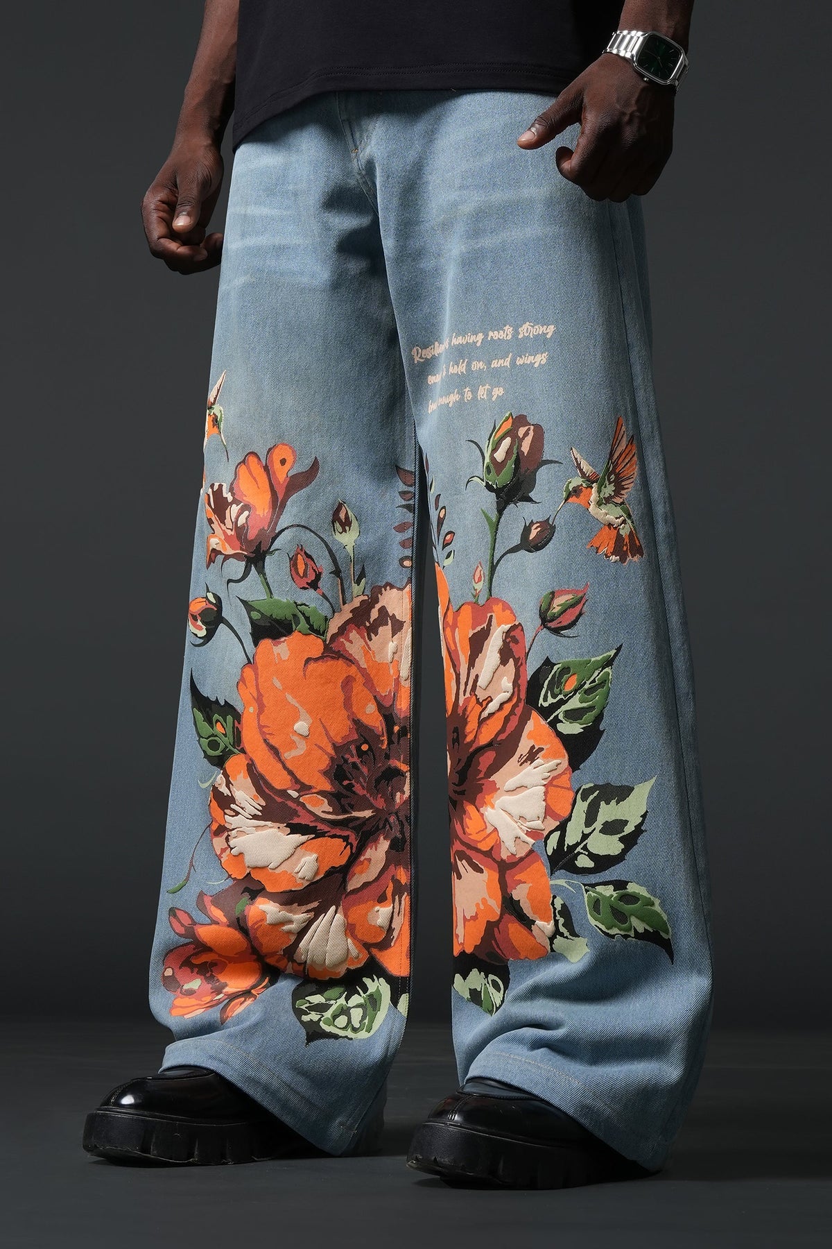 The Orange Bloom Denims